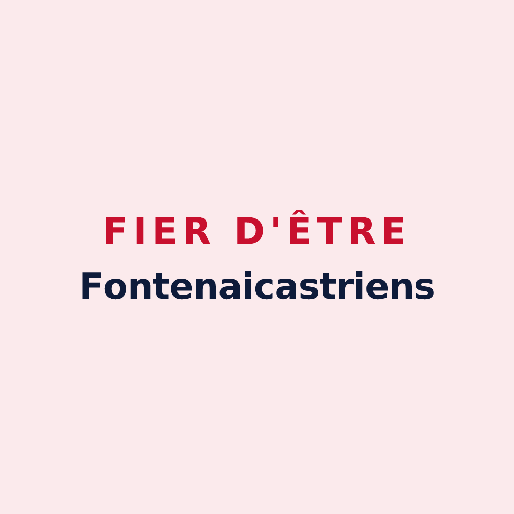 Magnet « Fier d'être Fontenaicastriens » — design pour Fontenoy-le-Château