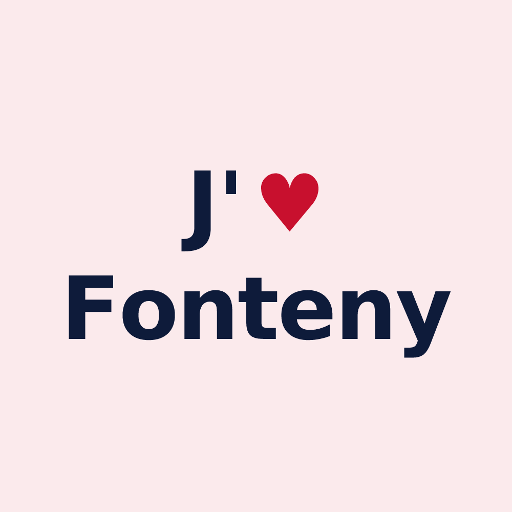Magnet personnalisé Fonteny — design J'aime Fonteny