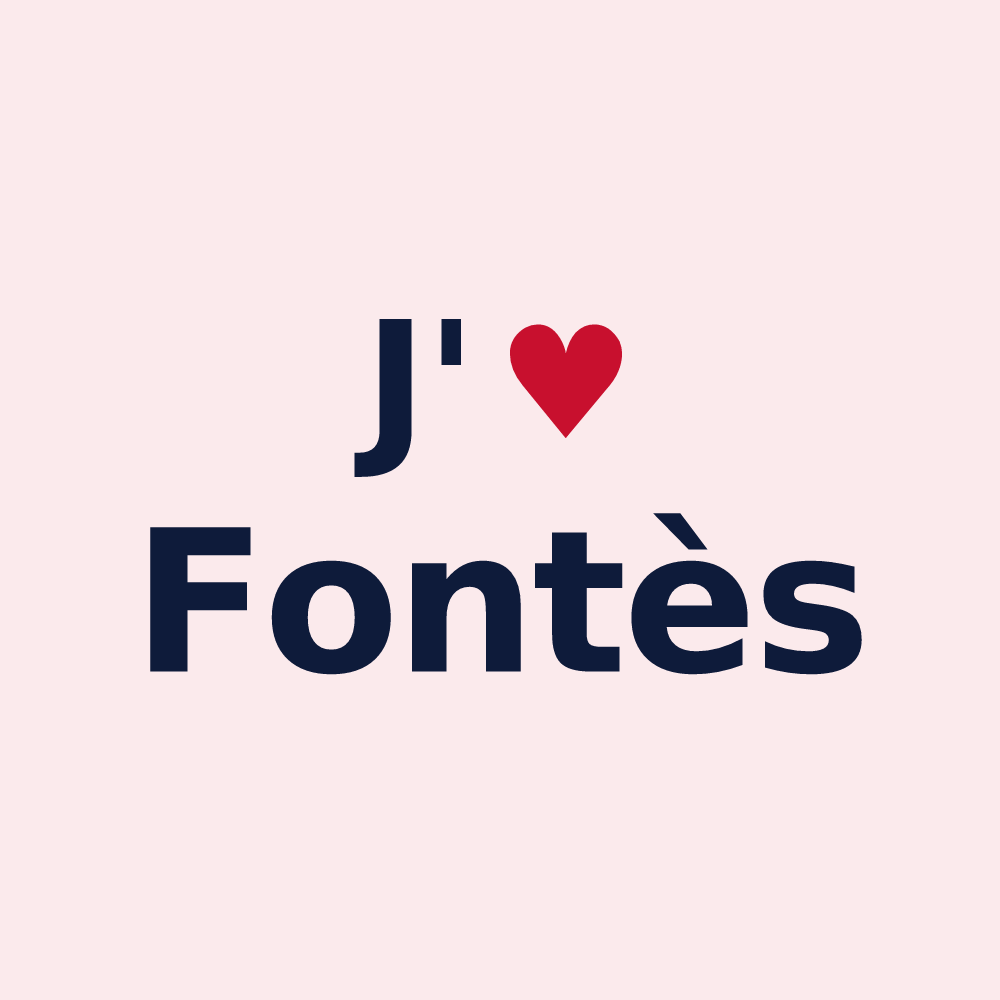 Magnet personnalisé Fontès — design J'aime Fontès