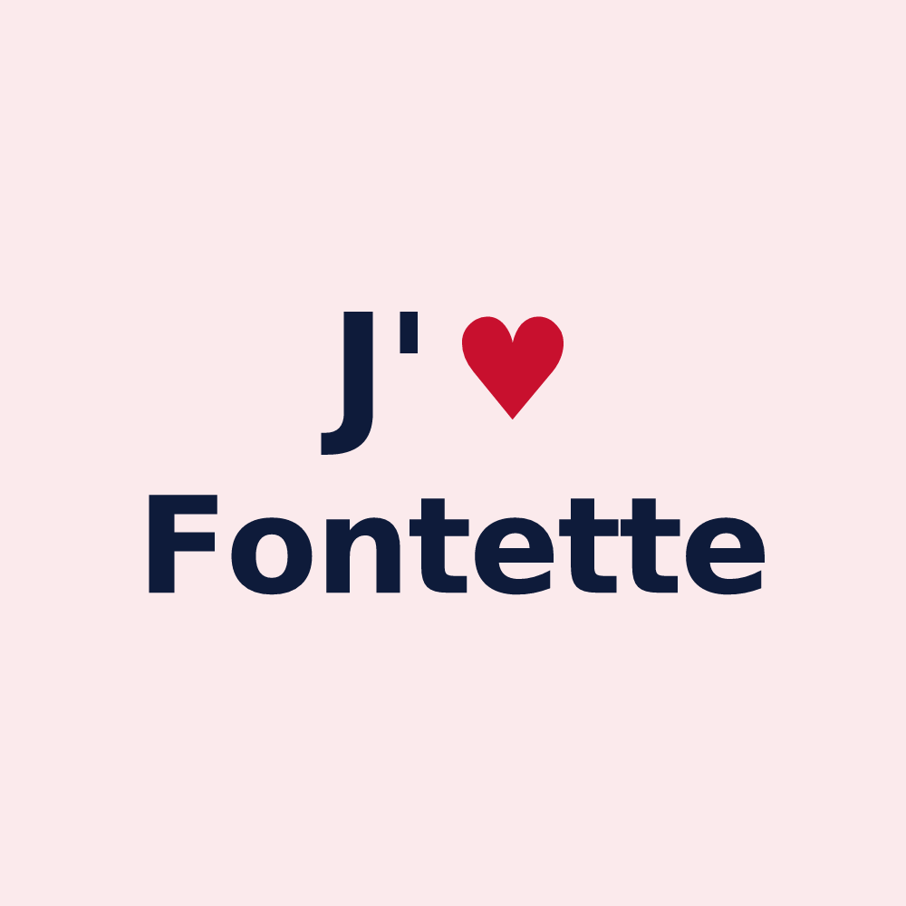 Magnet personnalisé Fontette — design J'aime Fontette