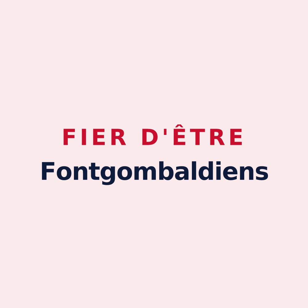Magnet « Fier d'être Fontgombaldiens » — design pour Fontgombault