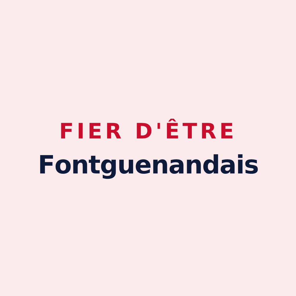 Magnet « Fier d'être Fontguenandais » — design pour Fontguenand