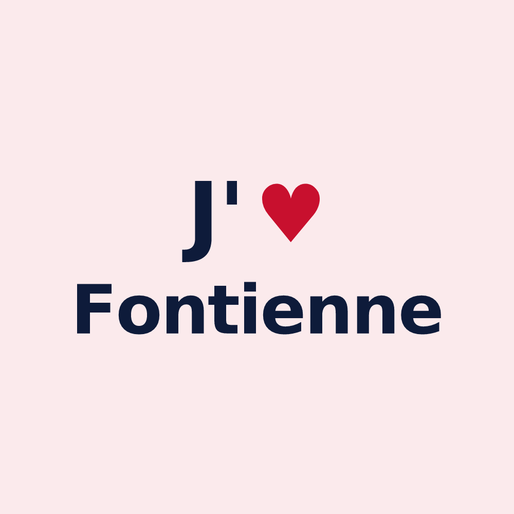 Magnet personnalisé Fontienne — design J'aime Fontienne