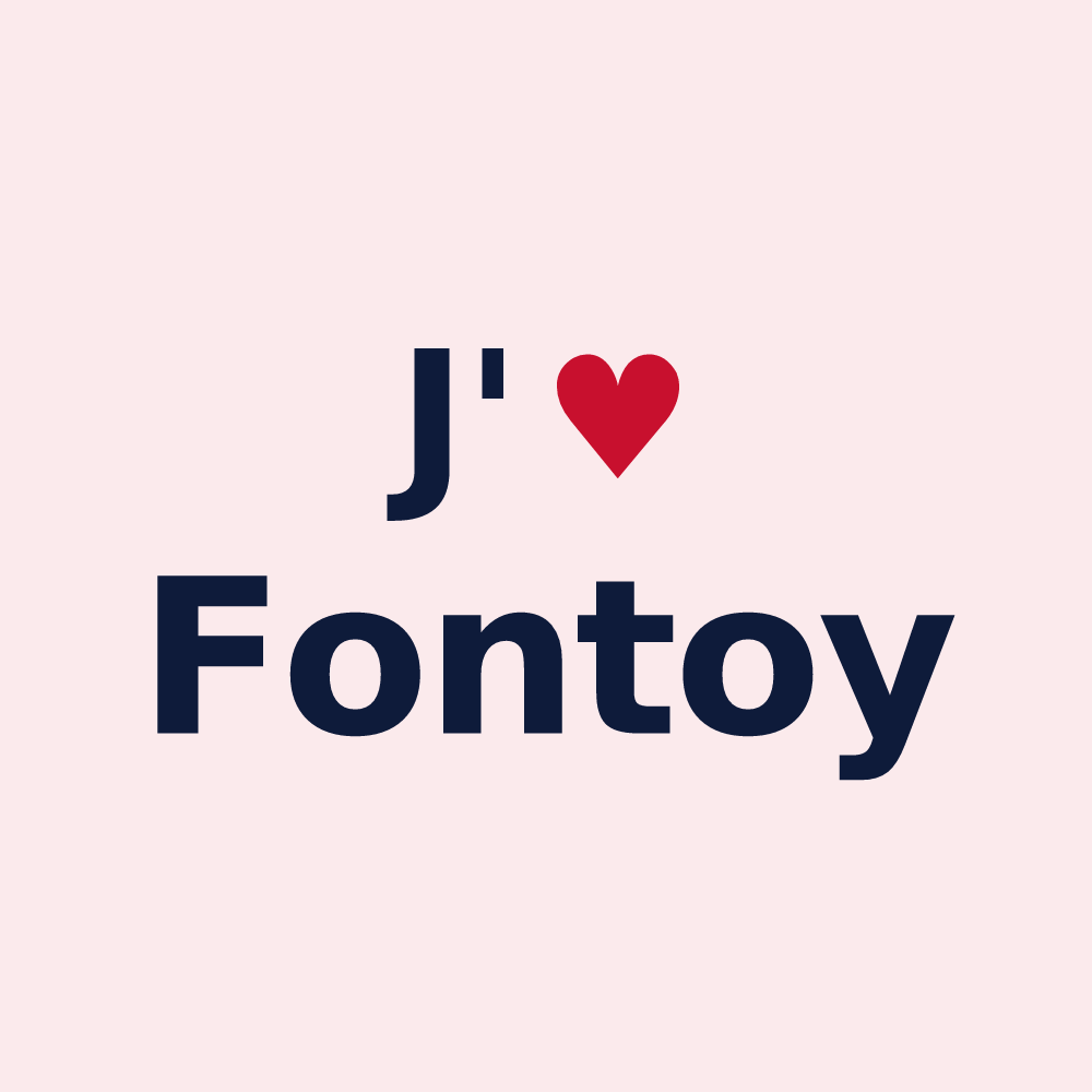 Magnet personnalisé Fontoy — design J'aime Fontoy