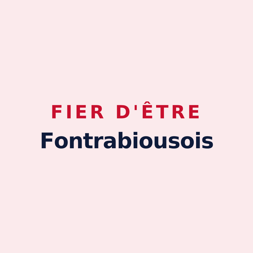 Magnet « Fier d'être Fontrabiousois » — design pour Fontrabiouse