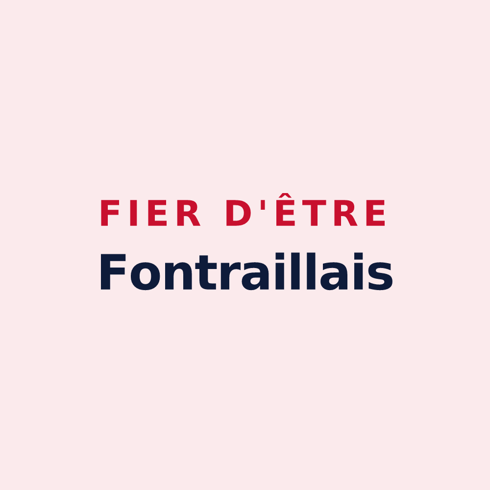 Magnet « Fier d'être Fontraillais » — design pour Fontrailles