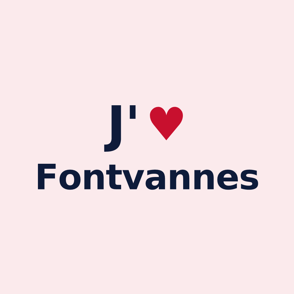 Magnet personnalisé Fontvannes — design J'aime Fontvannes