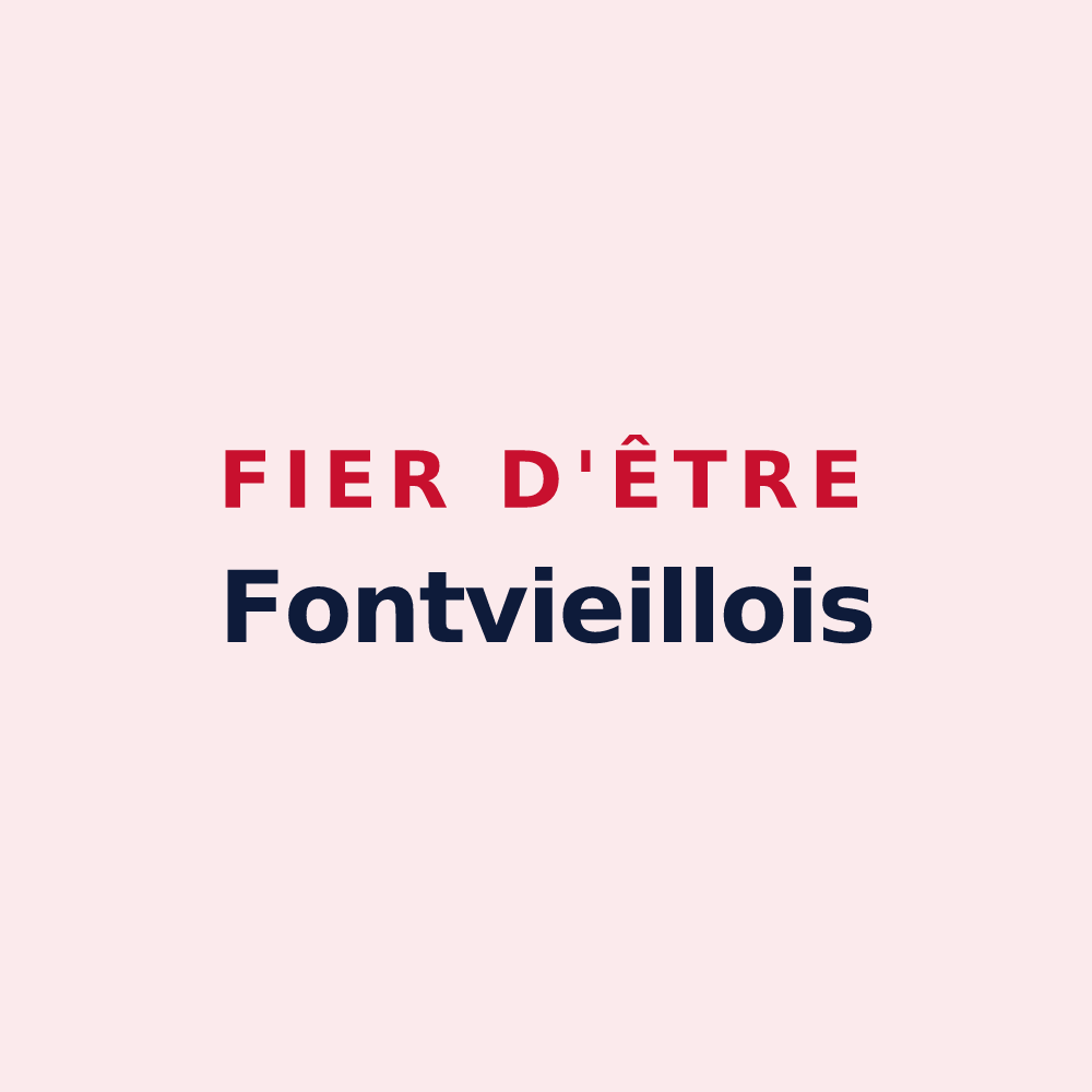 Magnet « Fier d'être Fontvieillois » — design pour Fontvieille