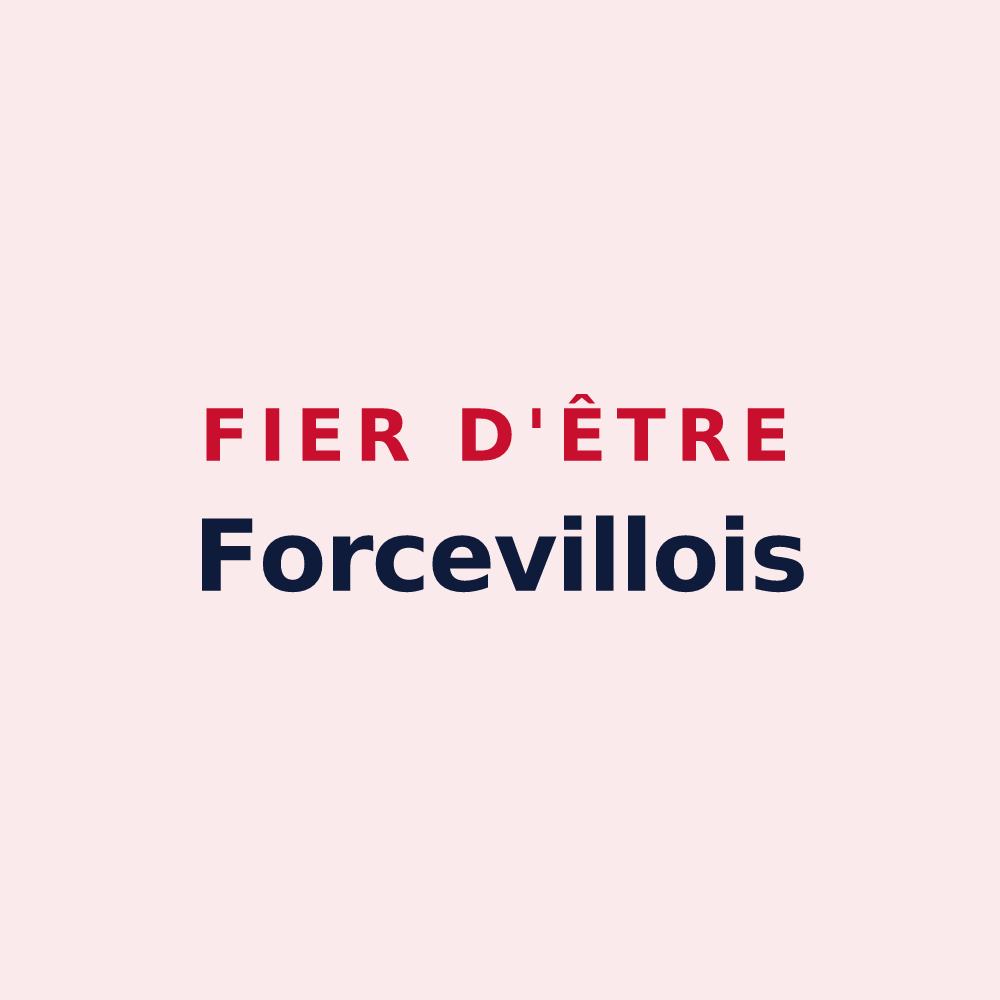 Magnet « Fier d'être Forcevillois » — design pour Forceville-en-Vimeu