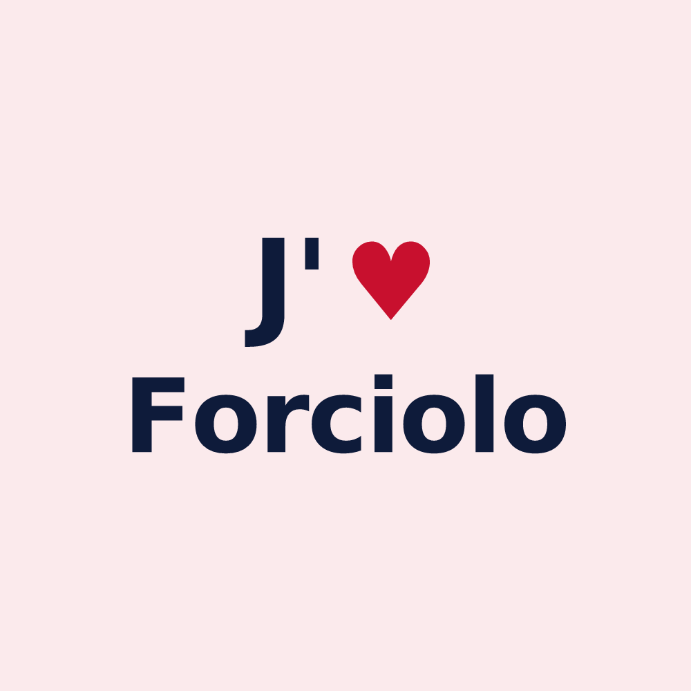Magnet personnalisé Forciolo — design J'aime Forciolo