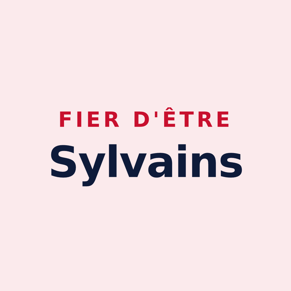 Magnet « Fier d'être Sylvains » — design pour Forest-l'Abbaye