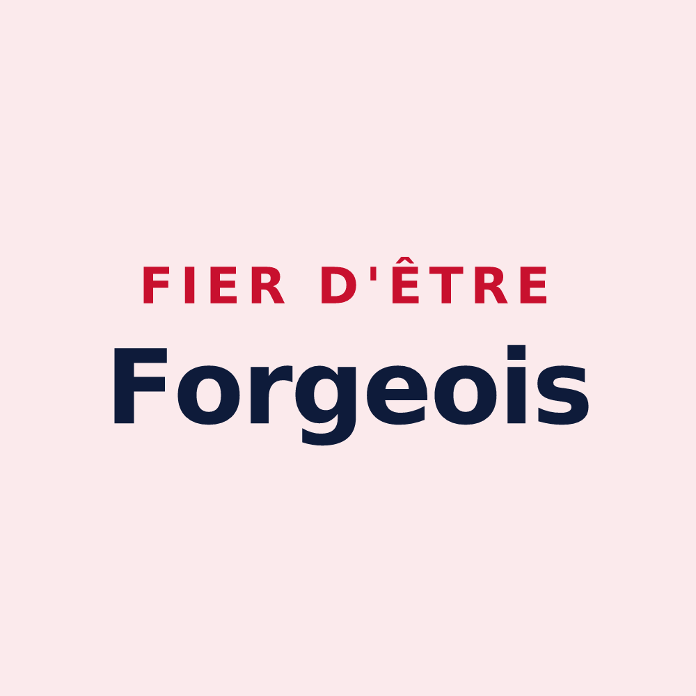 Magnet « Fier d'être Forgeois » — design pour Forges-les-Bains
