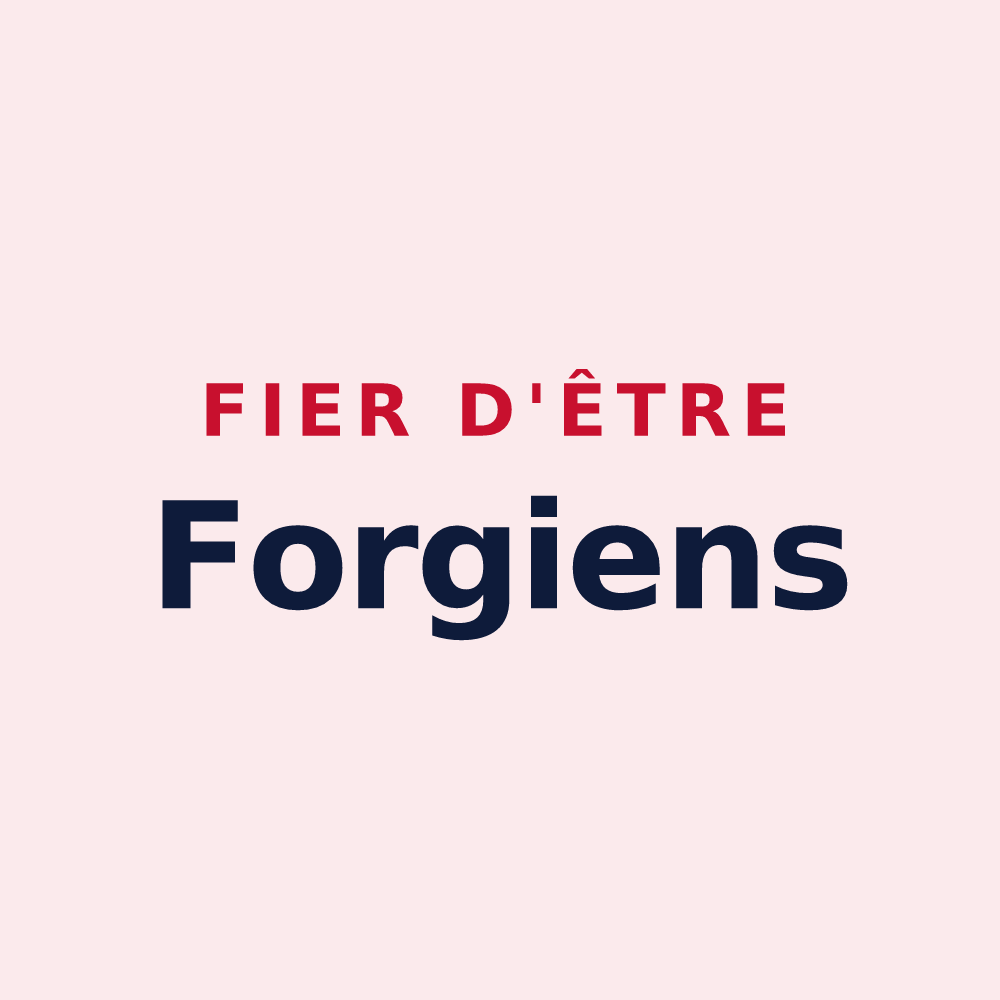 Magnet « Fier d'être Forgiens » — design pour Forges