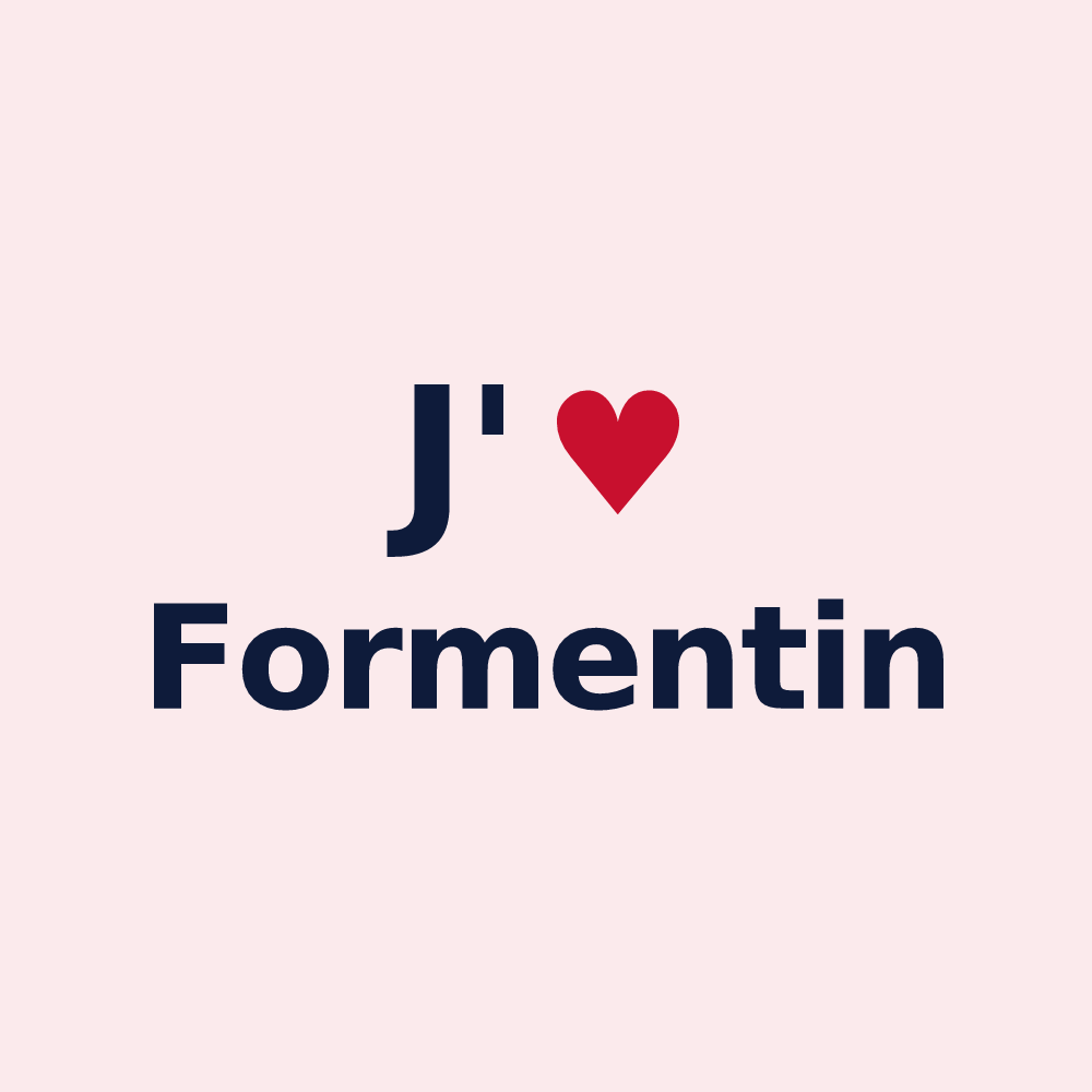 Magnet personnalisé Formentin — design J'aime Formentin