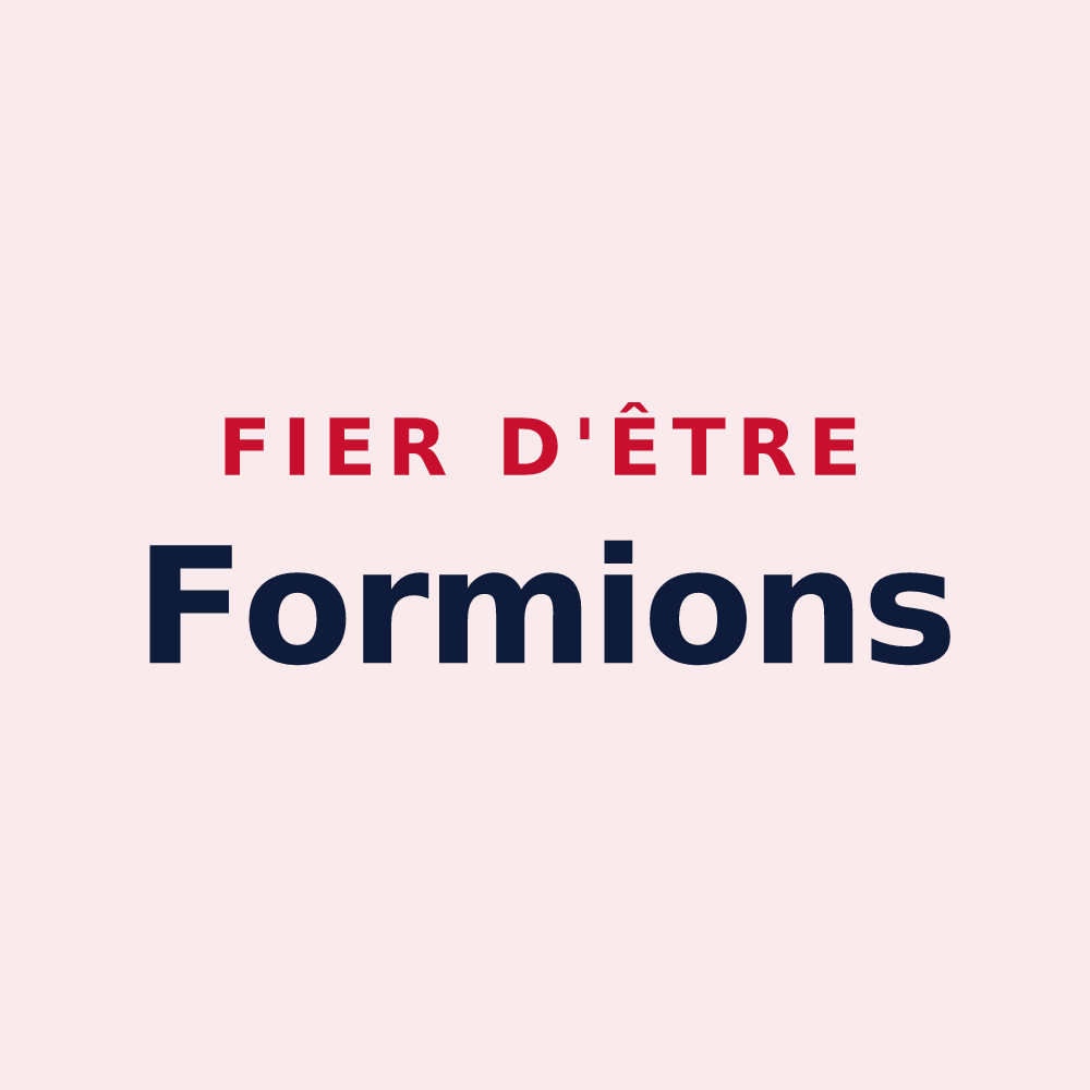 Magnet « Fier d'être Formions » — design pour Formerie