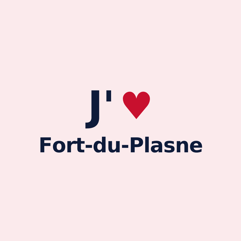 Magnet personnalisé Fort-du-Plasne — design J'aime Fort-du-Plasne