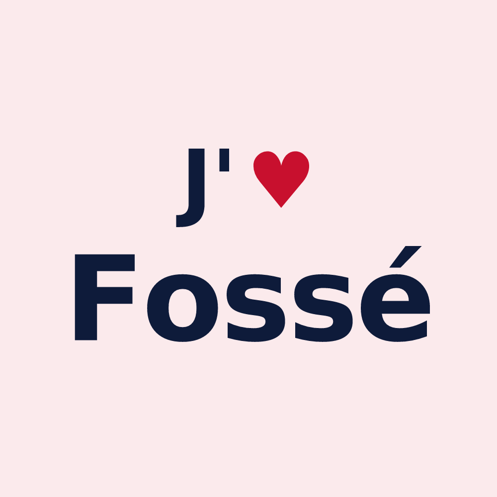 Magnet personnalisé Fossé — design J'aime Fossé