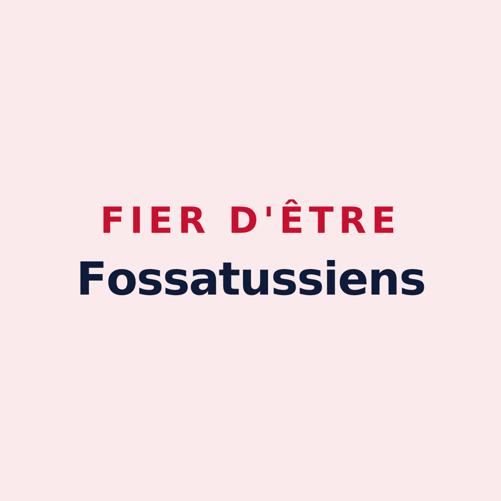 Magnet « Fier d'être Fossatussiens » — design pour Fosses