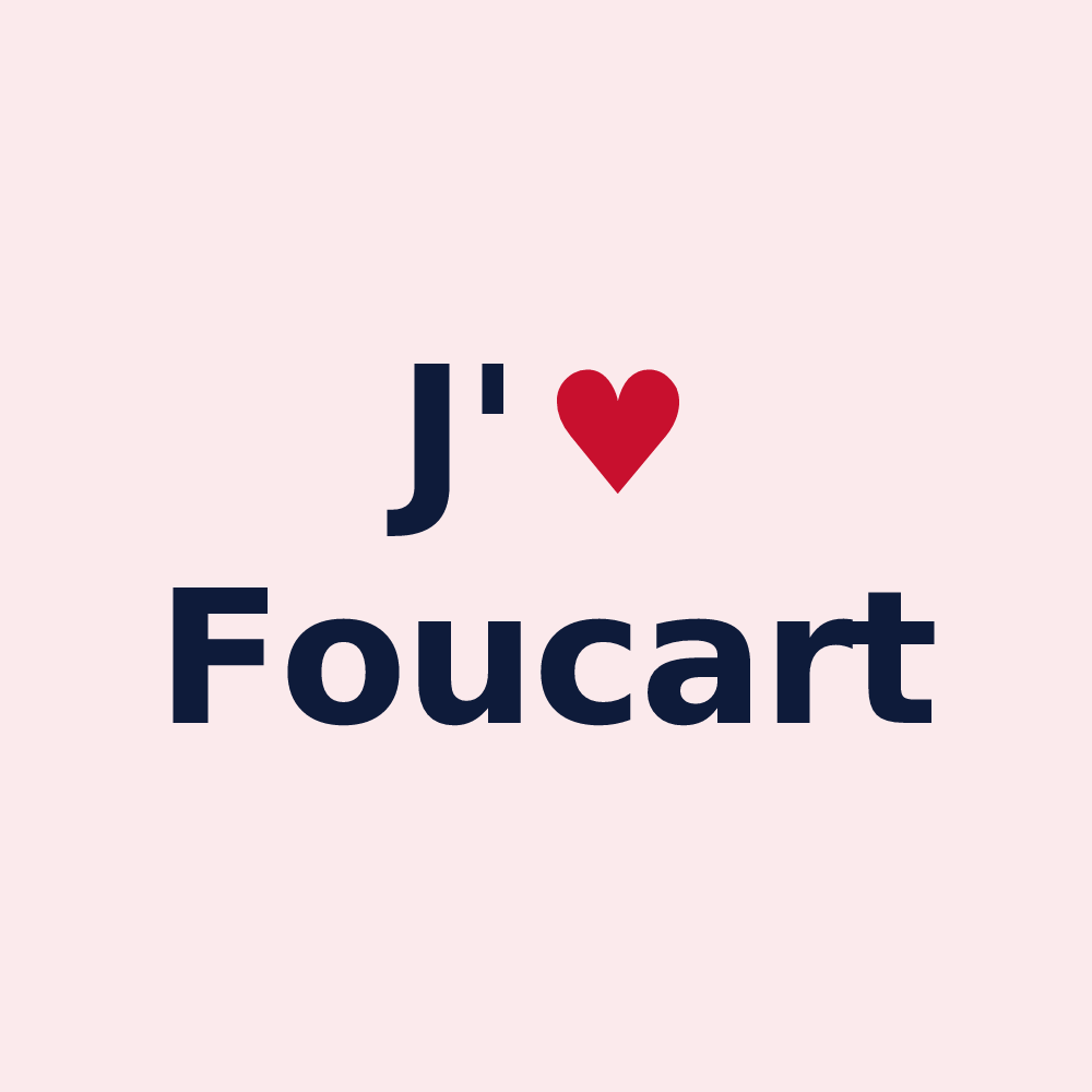 Magnet personnalisé Foucart — design J'aime Foucart