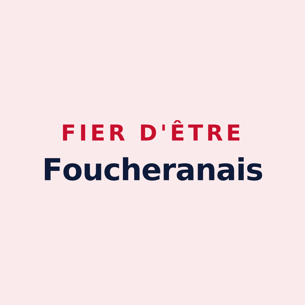 Magnet « Fier d'être Foucheranais » — design pour Foucherans