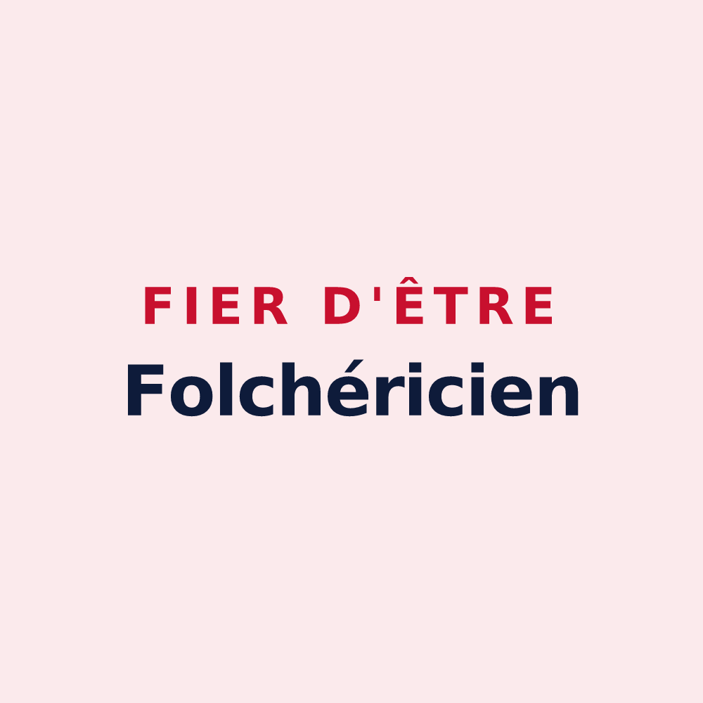 Magnet « Fier d'être Folchéricien » — design pour Fouchères