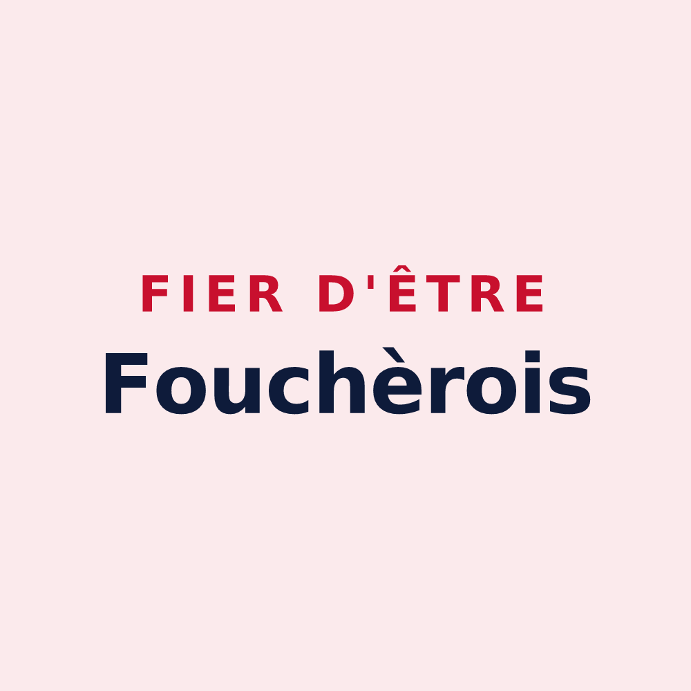 Magnet « Fier d'être Fouchèrois » — design pour Fouchères-aux-Bois