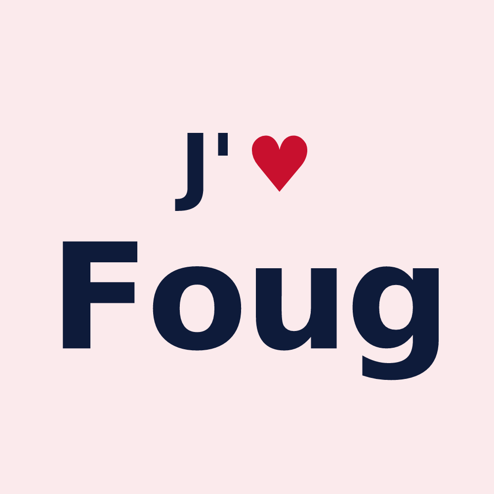 Magnet personnalisé Foug — design J'aime Foug