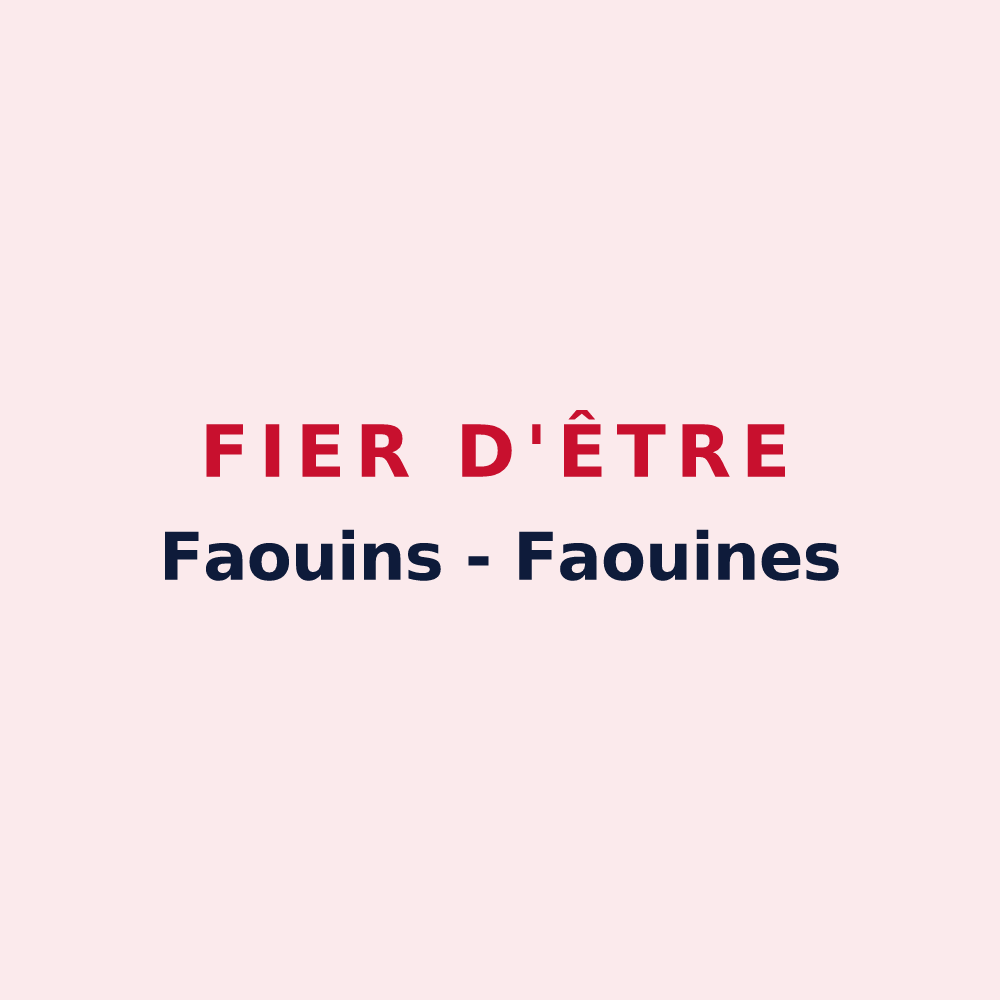 Magnet « Fier d'être Faouins - Faouines » — design pour Foug