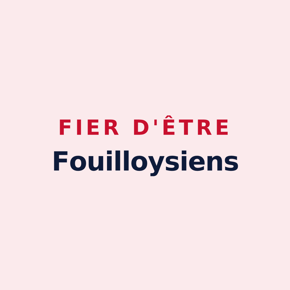 Magnet « Fier d'être Fouilloysiens » — design pour Fouilloy