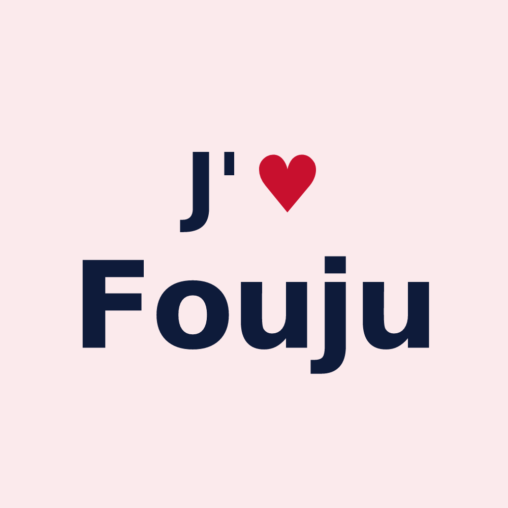Magnet personnalisé Fouju — design J'aime Fouju