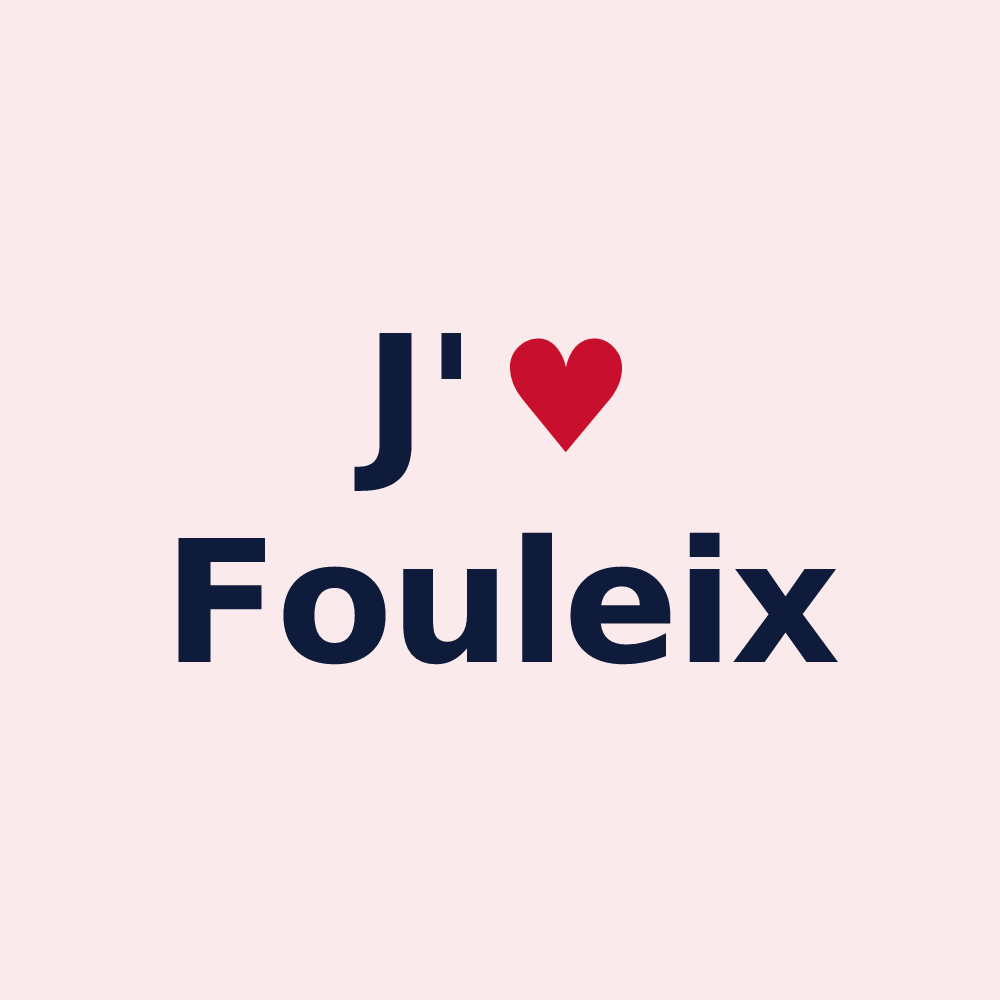 Magnet personnalisé Fouleix — design J'aime Fouleix