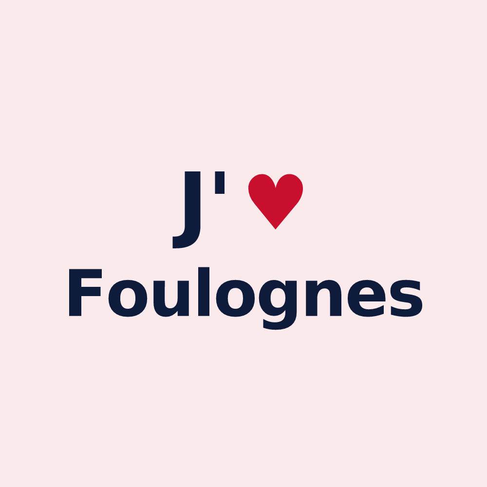 Magnet personnalisé Foulognes — design J'aime Foulognes