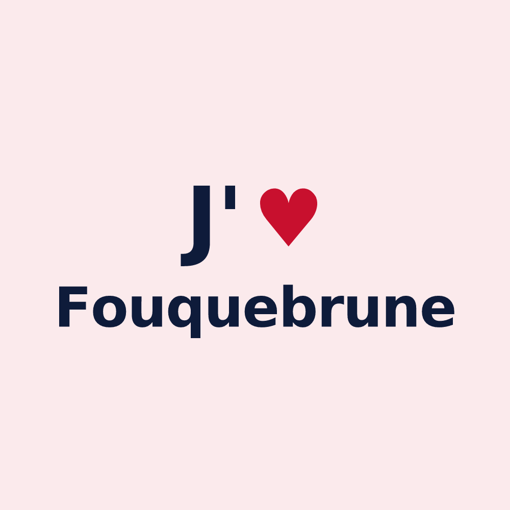Magnet personnalisé Fouquebrune — design J'aime Fouquebrune