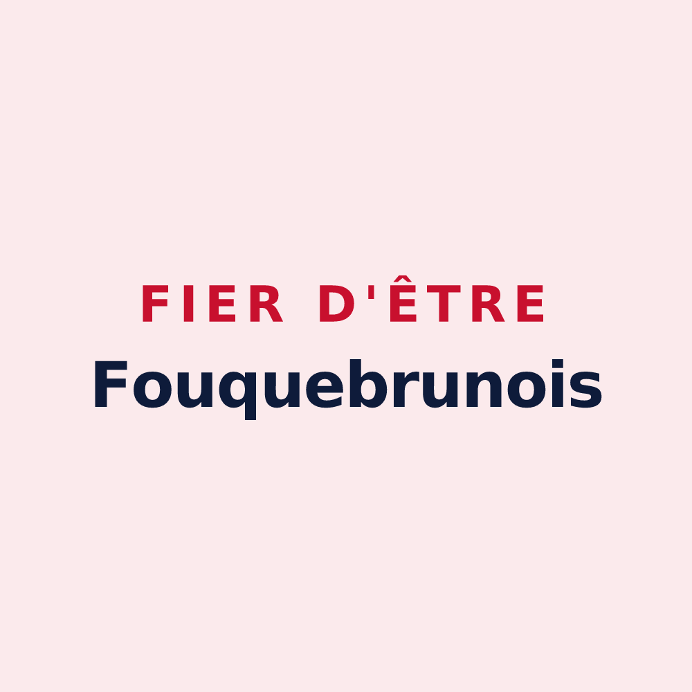 Magnet « Fier d'être Fouquebrunois » — design pour Fouquebrune