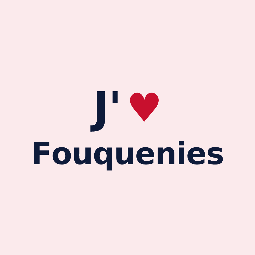 Magnet personnalisé Fouquenies — design J'aime Fouquenies