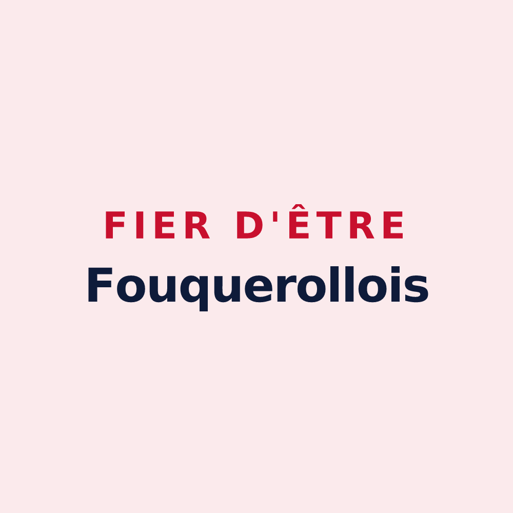Magnet « Fier d'être Fouquerollois » — design pour Fouquerolles
