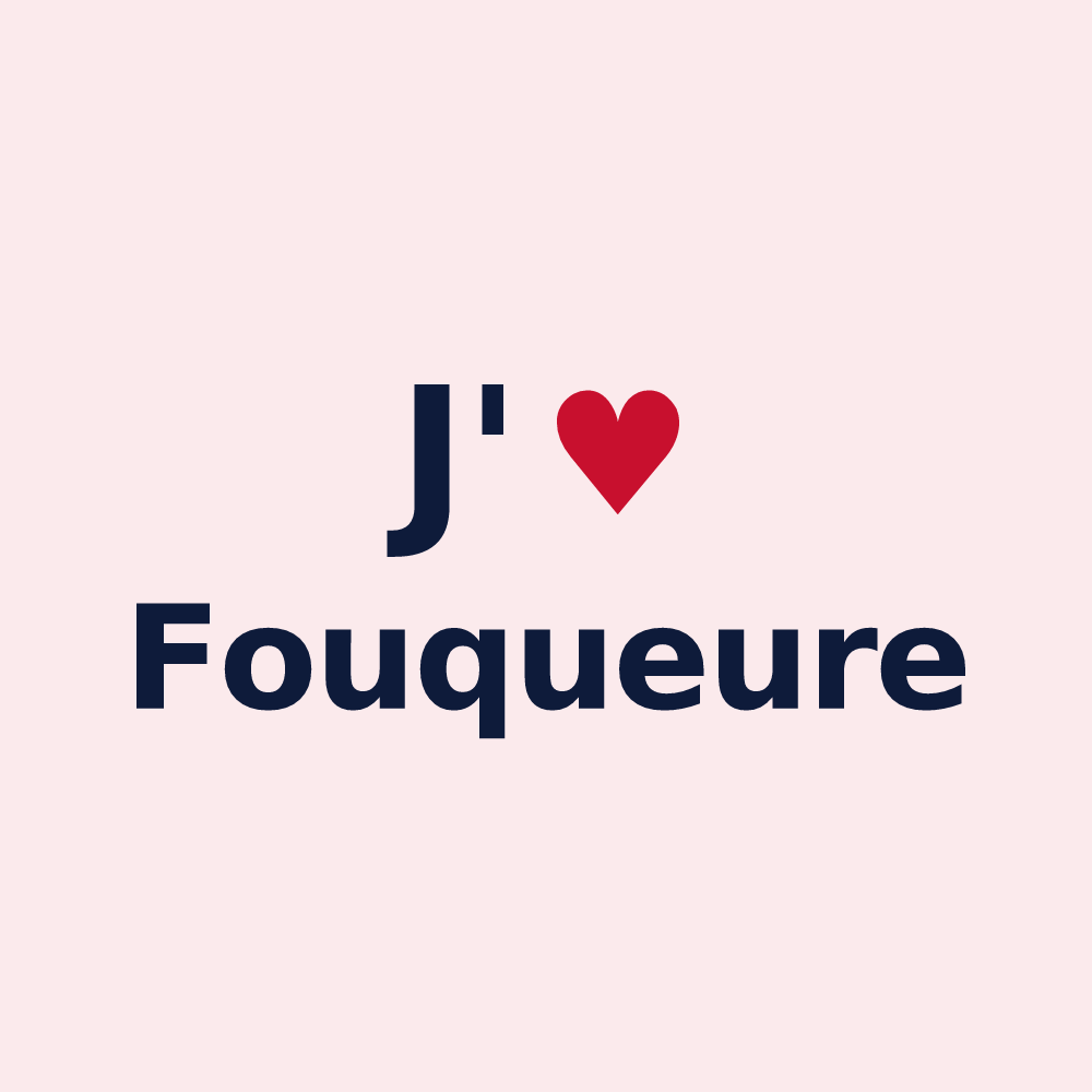Magnet personnalisé Fouqueure — design J'aime Fouqueure