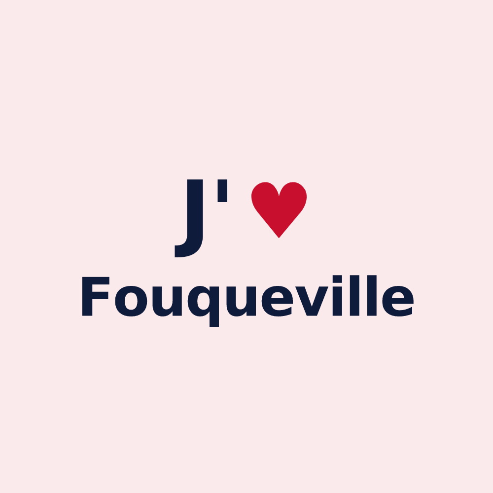 Magnet personnalisé Fouqueville — design J'aime Fouqueville