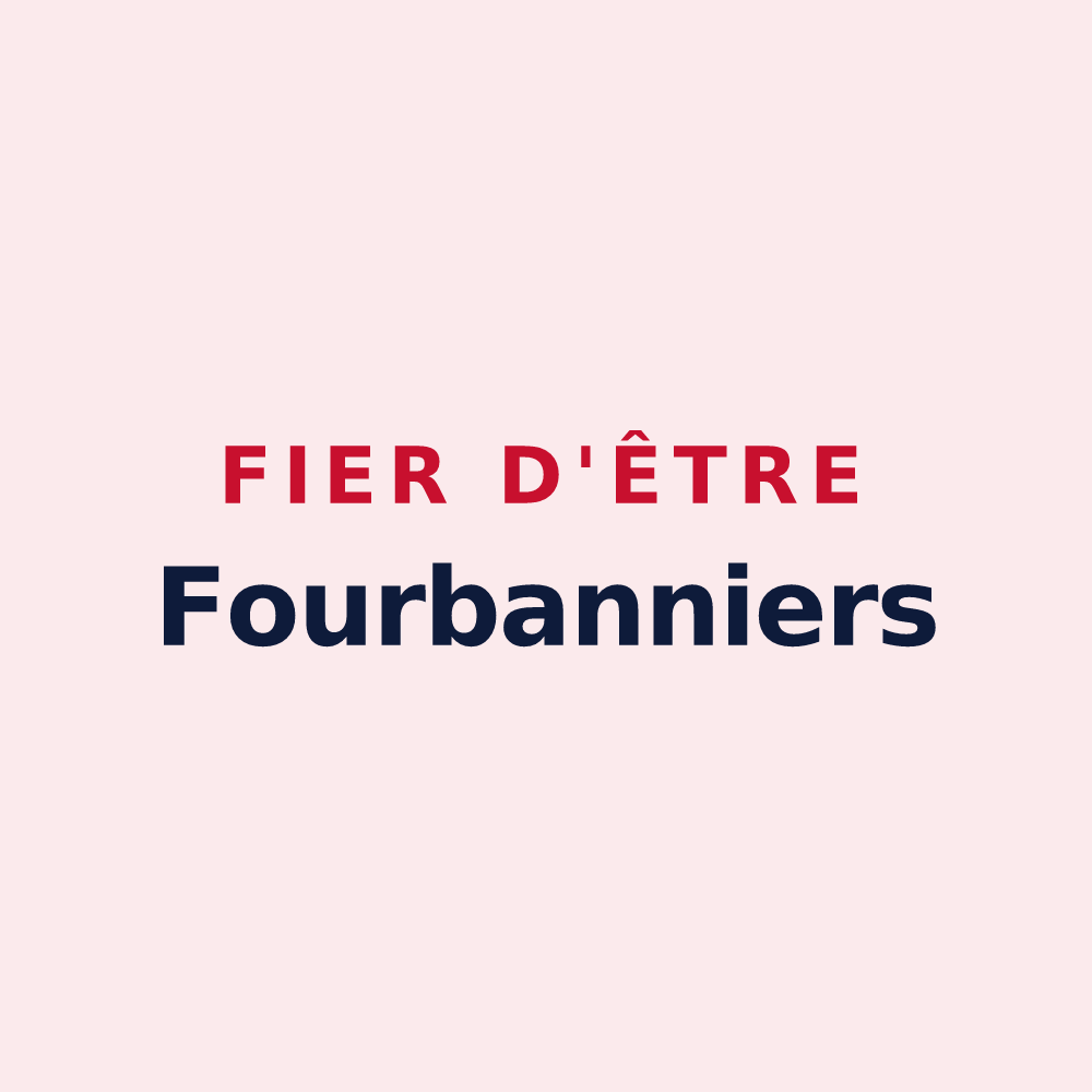 Magnet « Fier d'être Fourbanniers » — design pour Fourbanne
