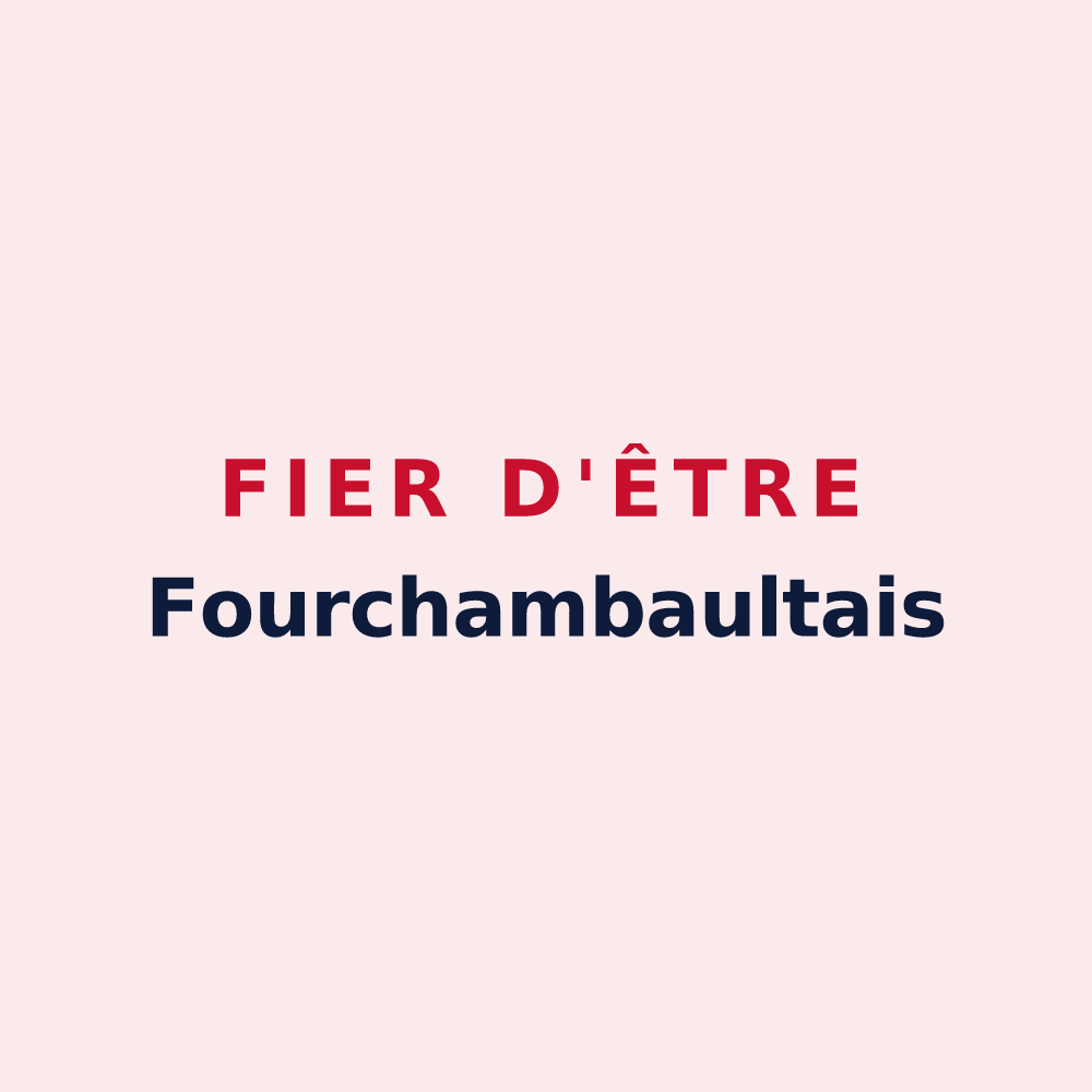 Magnet « Fier d'être Fourchambaultais » — design pour Fourchambault