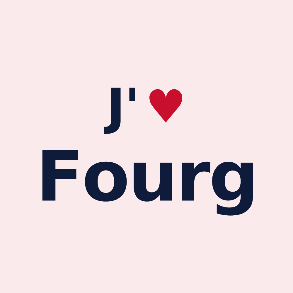 Magnet personnalisé Fourg — design J'aime Fourg
