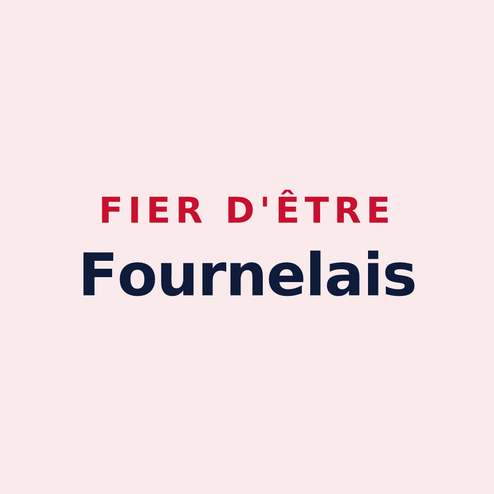 Magnet « Fier d'être Fournelais » — design pour Fournels