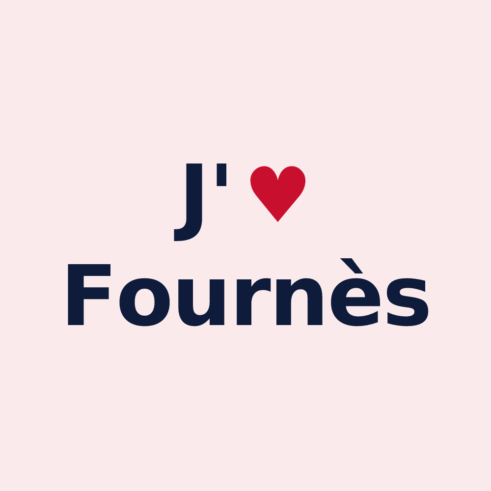 Magnet personnalisé Fournès — design J'aime Fournès