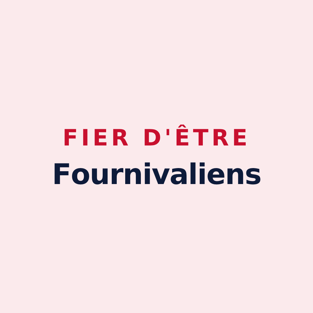Magnet « Fier d'être Fournivaliens » — design pour Fournival