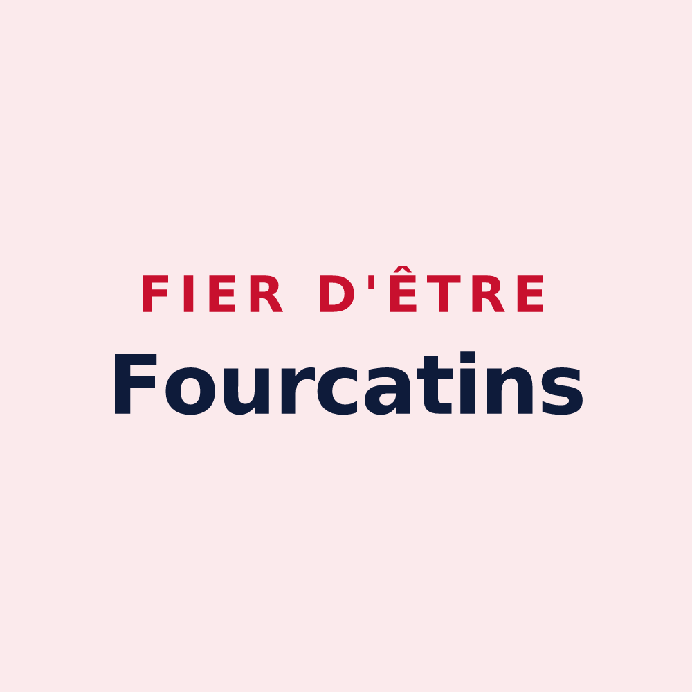 Magnet « Fier d'être Fourcatins » — design pour Fourques