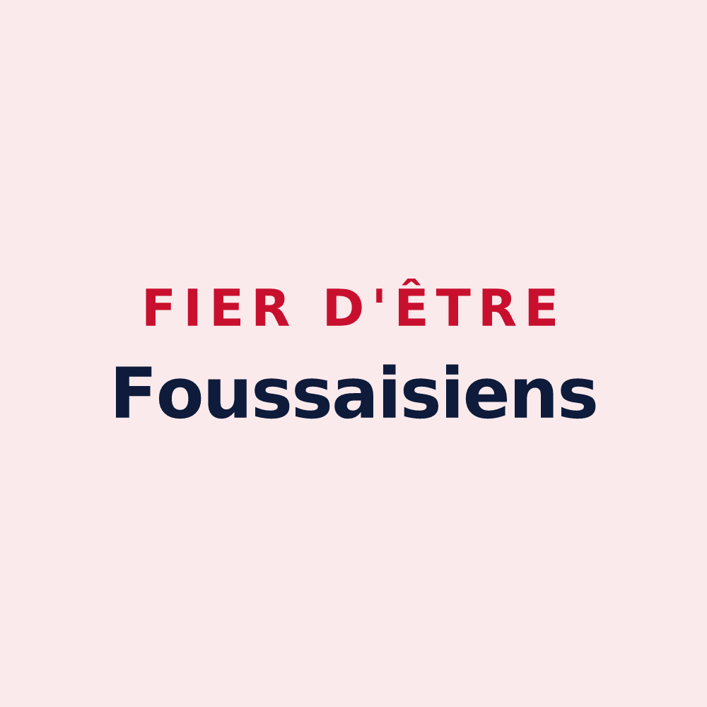 Magnet « Fier d'être Foussaisiens » — design pour Foussais-Payré
