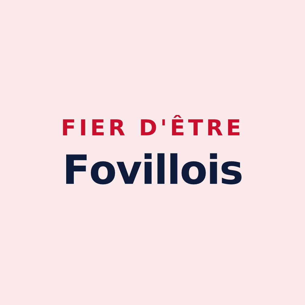 Magnet « Fier d'être Fovillois » — design pour Foville