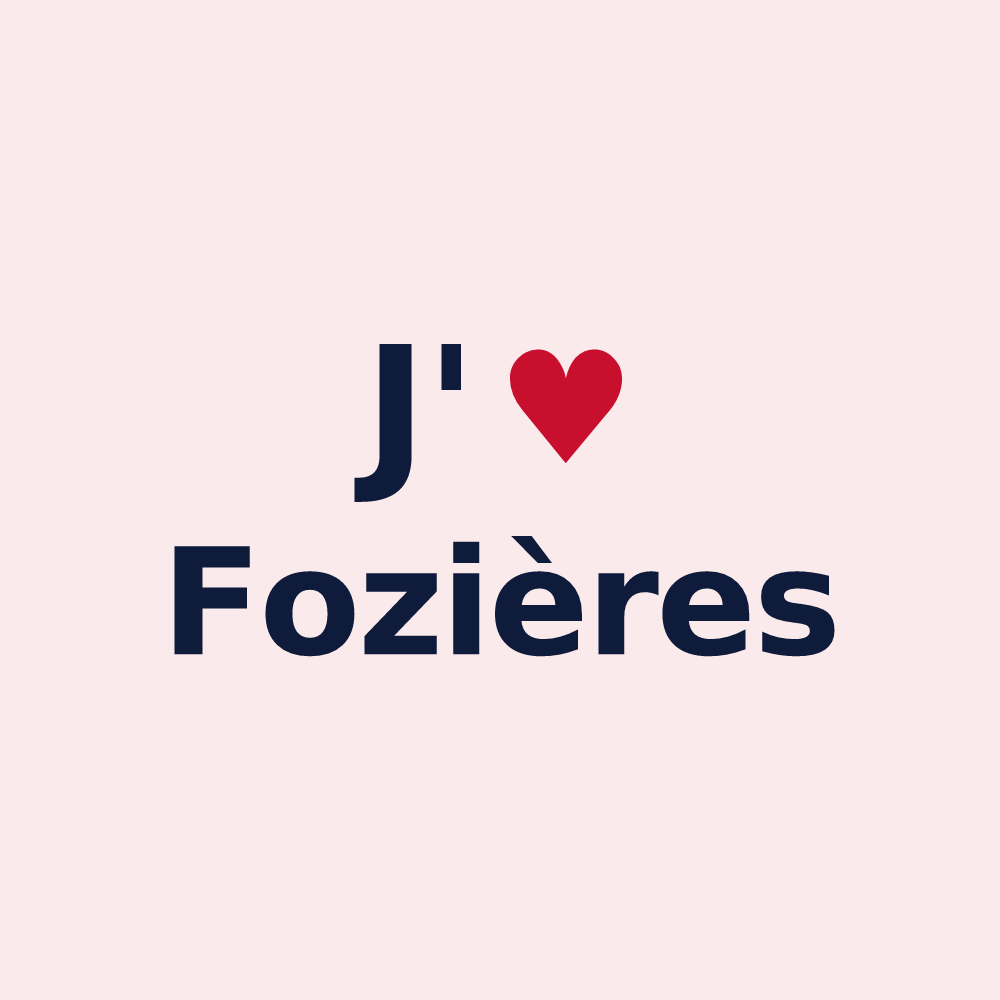Magnet personnalisé Fozières — design J'aime Fozières