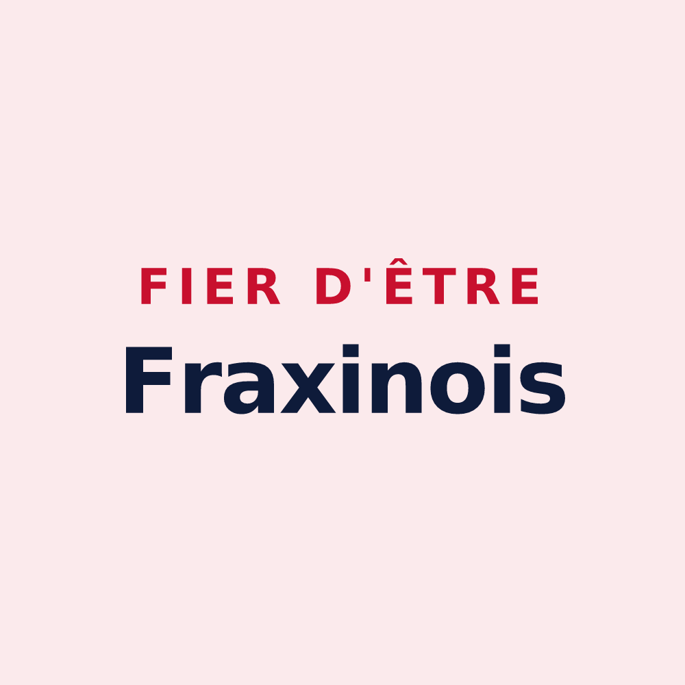 Magnet « Fier d'être Fraxinois » — design pour Fraisse-Cabardès