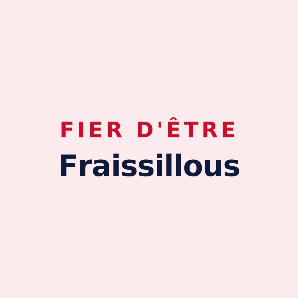 Magnet « Fier d'être Fraissillous » — design pour Fraisses